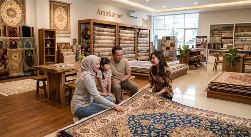 Jual karpet berkualitas di showroom karpet Indonesia dengan berbagai pilihan karpet premium