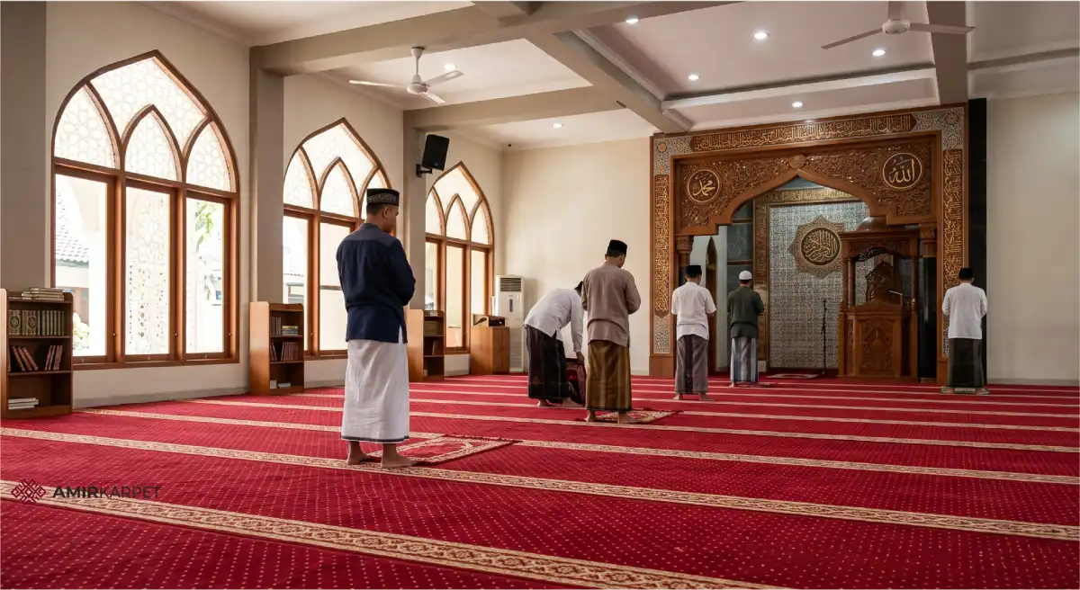 Jual karpet masjid premium berkualitas untuk masjid modern di Indonesia