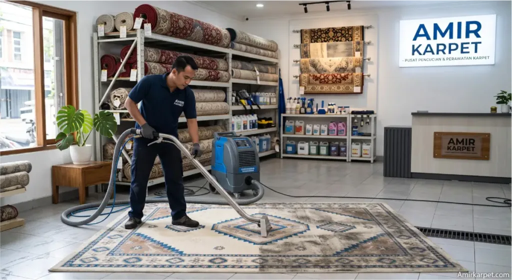 Laundry karpet terdekat dengan layanan deep cleaning profesional di rumah Indonesia
