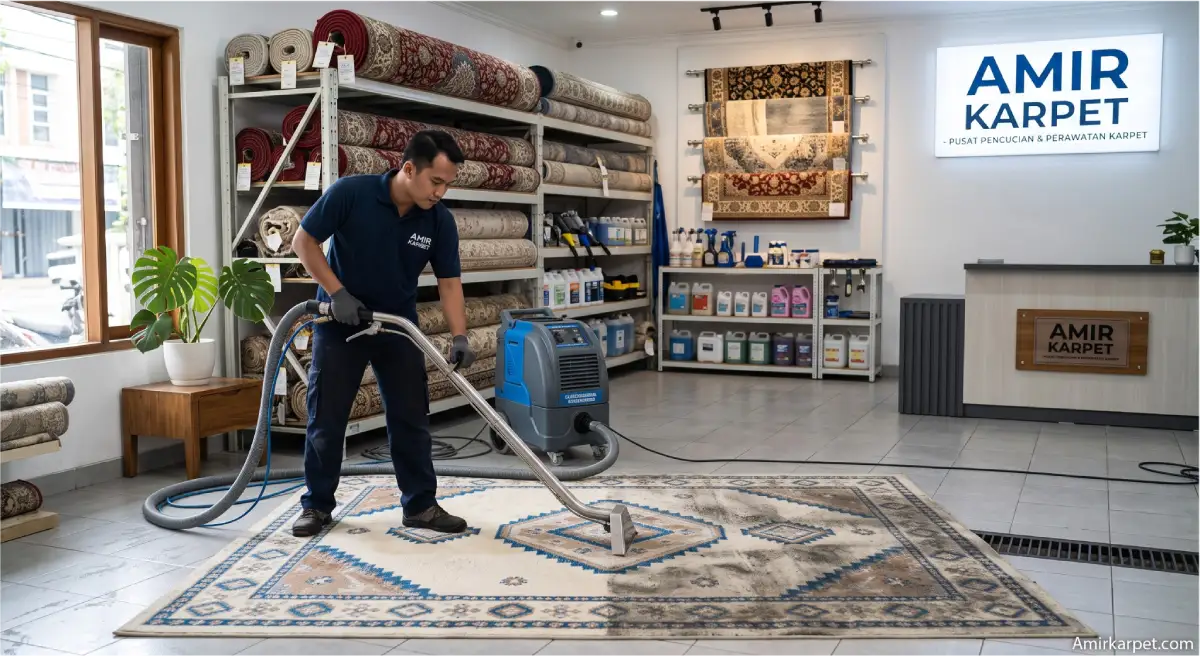 Laundry karpet terdekat dengan layanan deep cleaning profesional di rumah Indonesia
