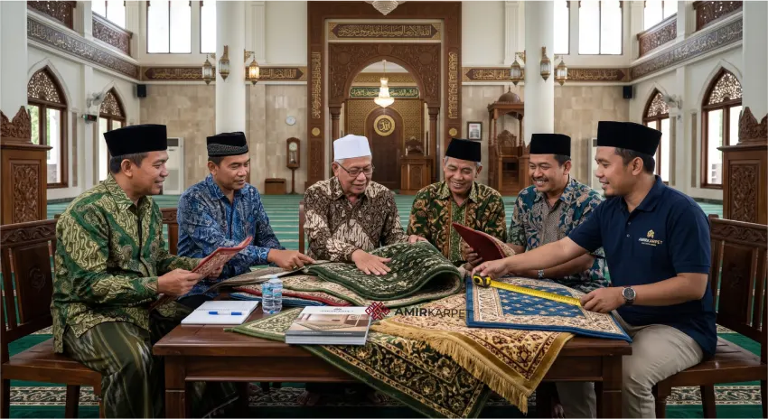 Memilih distributor karpet masjid terpercaya di Indonesia