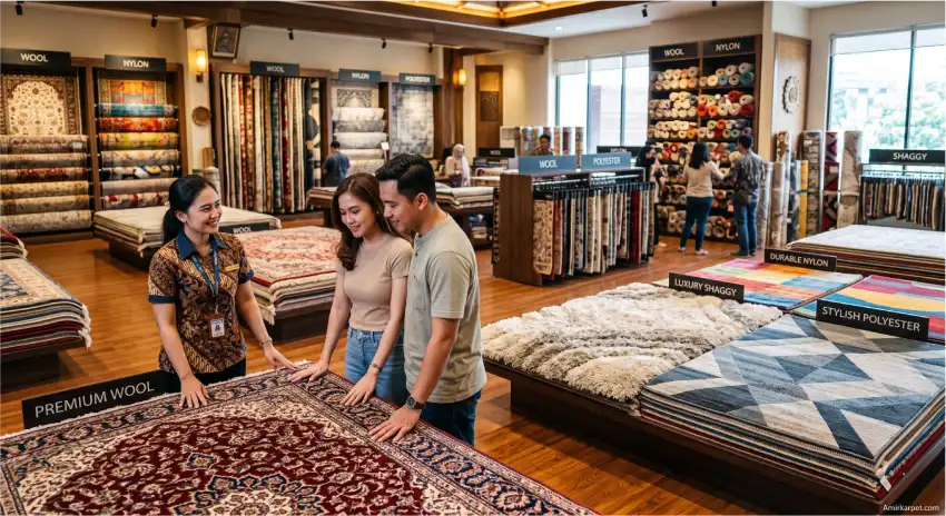 Jenis Harga Karpet Berdasarkan Bahan