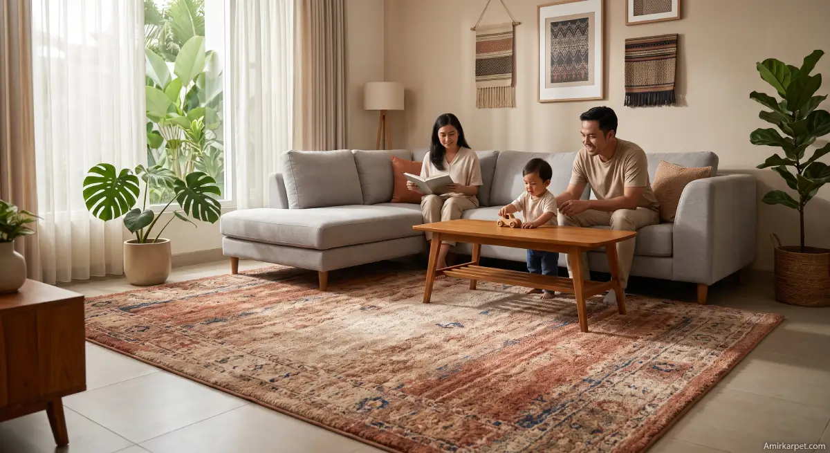 Karpet INFORMA untuk ruang tamu modern Indonesia
