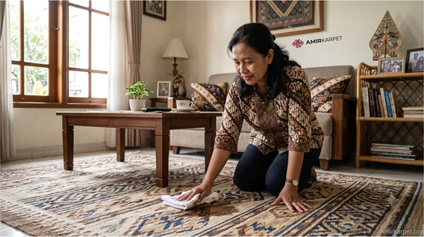 How to clean rug stains correctly in an Indonesian home