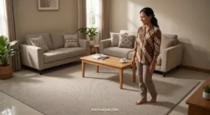 Karpet meteran modern untuk lantai rumah Indonesia