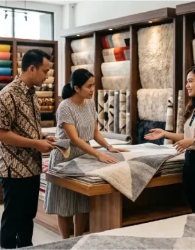 Penjual karpet terdekat dengan showroom karpet lengkap di Indonesia